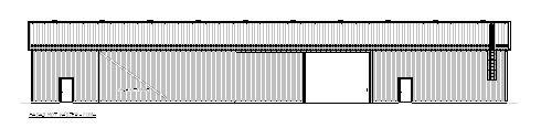 Tectums båthus 14 x 41,9 m 22 plintar + sockelbalkar Stålstomme med oisolerad plåtbyggnad Svart 2 portar och 2 gångdörrar Ljusinsläpp i södra gaveln (mot sjön) Vi