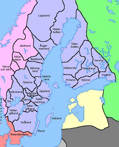 Svenska landskap 1560 Ett område som ägs och disponeras av en person, en ätt eller annan gruppering,