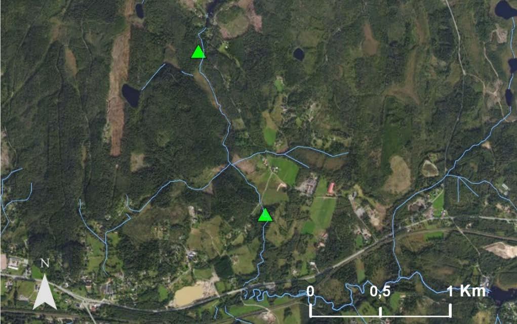 3.7. Tvärån Tvärån som ligger i Mölndalsåns avrinningsområde inventerades 2016-09-16. Avrinningsområdet till vattendraget är 28 km 2.