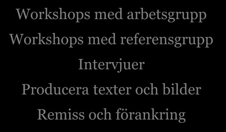 Workshops med referensgrupp