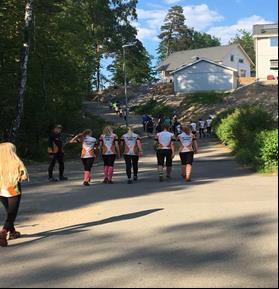 Teknikträningar Det var en kall vår och teknikträningarna inleddes i mars med stadsorientering i Floda.