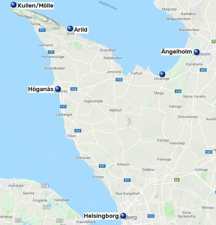 Sida 6 av 6 Kullaleden Skåneleden är uppdelad i sju olika leder, totalt cirka 1 000 km vandringsled, uppdelad i 78 dagsetapper.