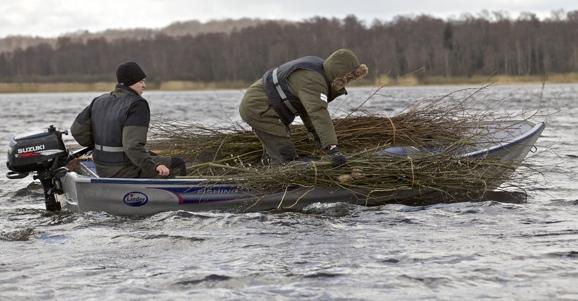 Detta notdrag gav 500 kg upptagen fisk varav ca 375 kg var mellanstor braxen och 80 kg mört. Bild: Johan Forssblad.