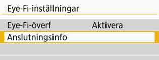 Observera även att du i många länder och områden måste ha tillstånd för att kunna använda Eye-Fi-kort. Det är inte tillåtet att använda kortet utan ett sådant tillstånd.