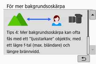 Bilden kommer sannolikt att bli överexponerad. Bilden kommer sannolikt att bli underexponerad. Kameraskakningar kan inträffa (endast i baszonen). Tryck på området inom ramen.