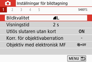 3 Menyhantering och konfigurationer Du kan ställa in olika funktioner med menyerna, däribland