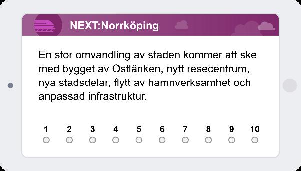 Kontoret har värderat området Next:Norrköping mycket högre än