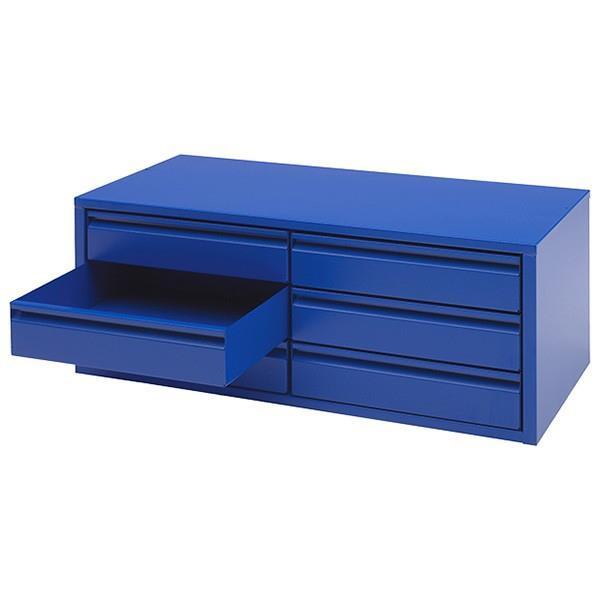 Lådfack till verkstadsskåp 970x450x360 mm, blå Lådfack med 2 x 3 lådor, 450 x 445 x 100 mm. Lådfacket passar i verktygsskåpet och placeras på Fast hyllplan. Vikt lådfack: 39 kg.