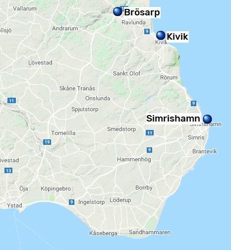 Österlenleden, Simrishamn - Brösarp, 3 nätter Sida 5 av 5 Österlenleden Skåneleden är uppdelad i sju olika leder, totalt cirka 1 000 km vandringsled och uppdelad i 78 dagsetapper.