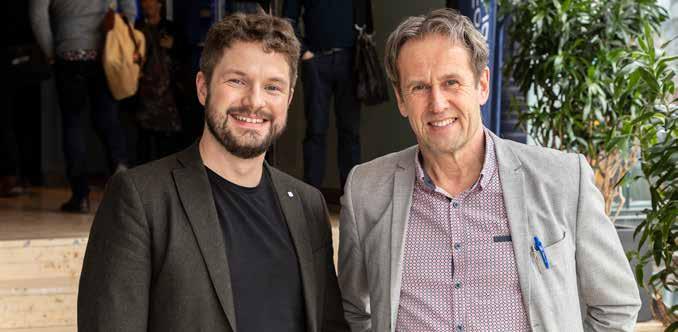 AKTUELLT Morgan Willis, SKVP, och Svante Axelsson, Fossilfritt Sverige, är båda nöjda med den färdplan för fossilfri konkurrenskraft som uppvärmningsbranschen har lämnat över till regeringen.