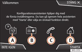 Närvarosensorer 3 Giltig för: Navi System och Navi System Plus. Infotainmentsystemet har en inbyggd närvarogivare bild 189 11.