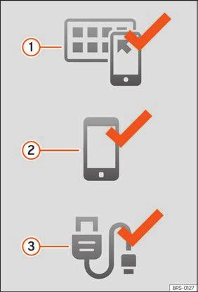 Observera När Full Link-tekniken används kan det leda till hög 3G/4G-datatrafik. SEAT rekommenderar att batteriet har hög laddningsnivå när enheten är ansluten till Full Link.
