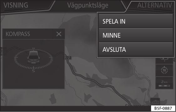Välj en bild och starta navigeringen Observera kraven och formaten för kompatibla bilder. Sätt in datamediet med bilderna eller anslut det till infotainmentsystemet.
