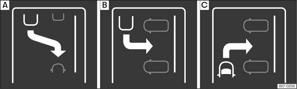 länge som symbolen är kvar på instrumentpanelens display för att vrida hjulen med bilen stillastående. På detta sätt behöver systemet färre manövrar för att slutföra parkeringsåtgärden.