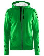 In-the-zone Full Zip Hood Casual huvjacka i   mobiltelefon.