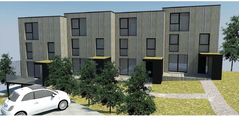 Planbeskrivning Solbrinken-Grundet 16 (46) tekniska skäl, enligt bestämmelser på plankarta. Om fasad färgsätts ska dov kulör användas.