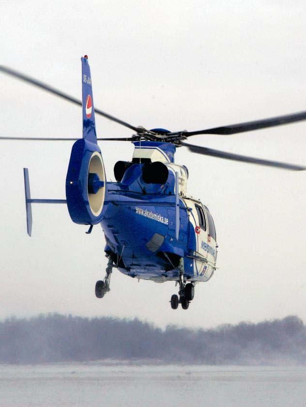 Närmast till hands oavsett avstånd Flygande intensivvård Helikopter Telemedicin