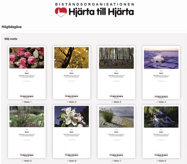 Väl inne på hemsidan hittar Du de olika projekten under fliken Stöd oss och underrubriken Ge en gåva. Välkommen att prova, redan idag!