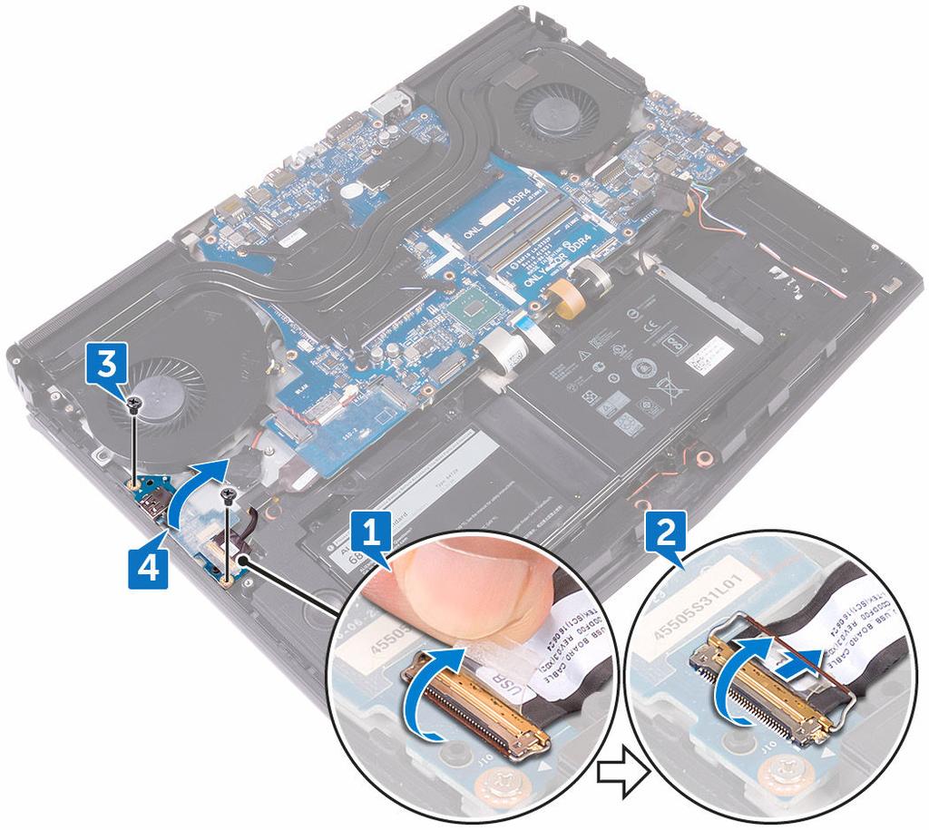 4 Vänd I/O-kortet upp och ned.