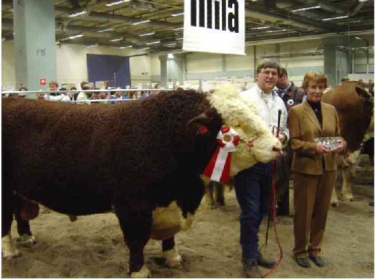 Mila 2003 BEST IN SHOW Mr Rock utsedd till Sveriges bästa köttrastjur för andra gången Elmia 2001, Mila 2003.