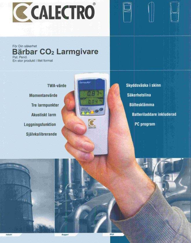 CO 2 och din personliga säkerhet Använd en personlig CO 2