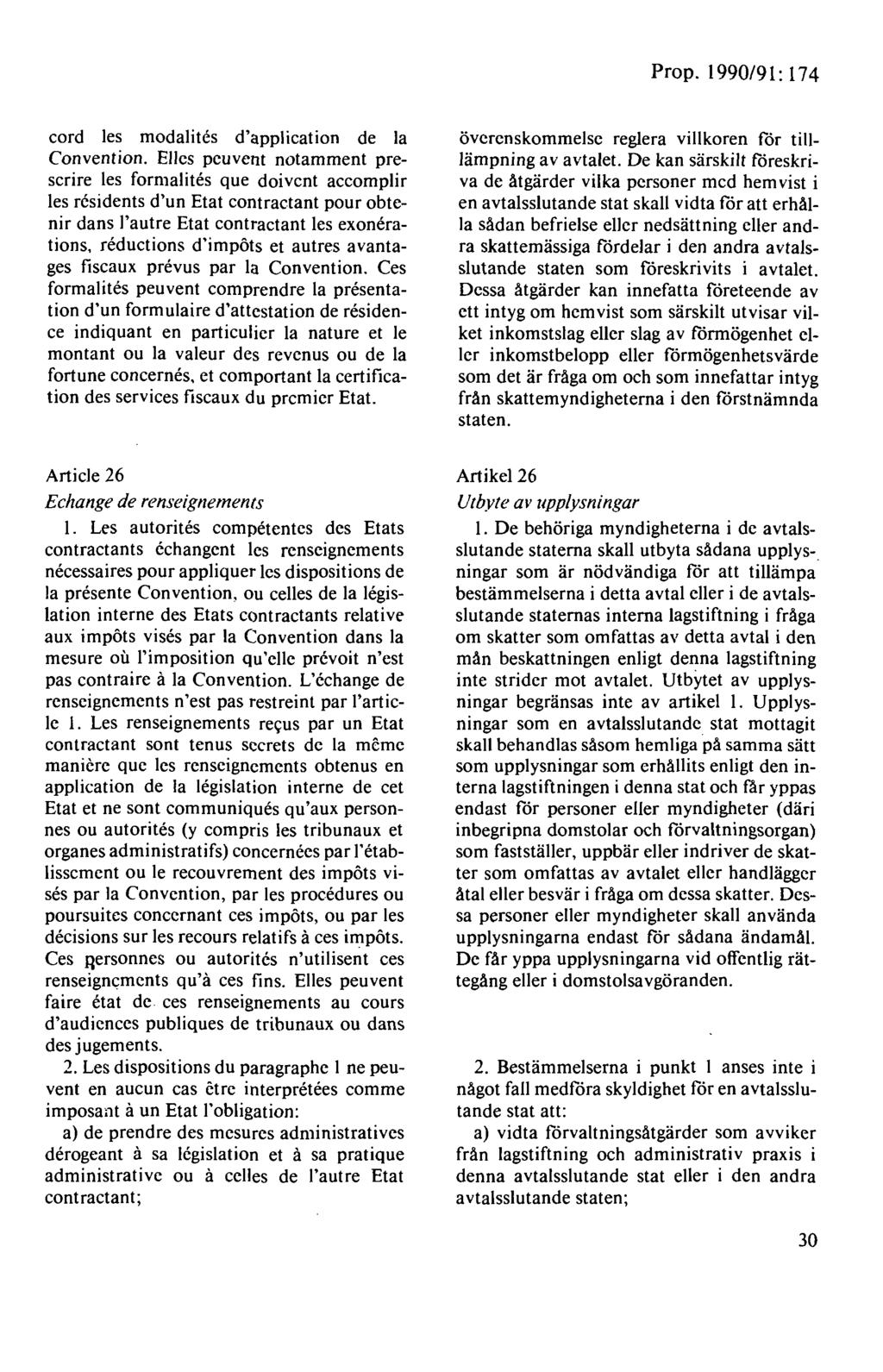 Prop. 1990/9 l: 174 cord les modalites d'application de la Convention.