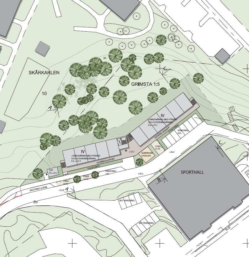 Grimsta 1:5 i Blackeberg, Bromma kommun Nya flerbostadshus PROGRAMHANDLING 2015-03-06 Markteknisk undersökningsrapport Geoteknik sid.