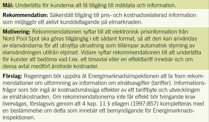 SOU 2014:84 Handlingsplan för smarta elnät 4.3.