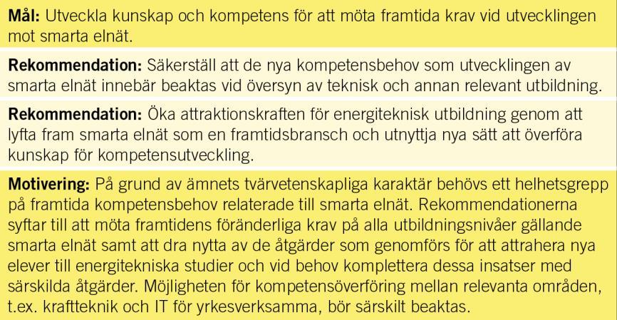 Handlingsplan för smarta elnät SOU 2014:84 nationalisering är därför viktig om Sverige ska behålla en framskjuten position inom smarta elnät på en global arena.