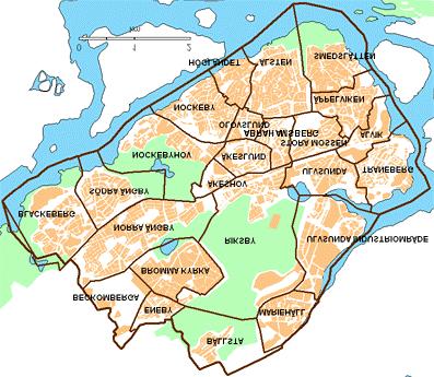 Inledning del 2 Verksamhetsplan 2004, del 2 Kort om Bromma stadsdelsområde Bromma har ca 59 000 invånare och omfattar 24 stadsdelar, varav hälften till övervägande del består av villaområden, från