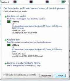 Röd från 36km/h och uppåt. För skall endast mappar som heter Bitmaps GR33C... användas. För att byta hastighetsbegränsning använd datorns Utforskare : Kopiera från önskad mapp in i Bitmaps GR33.