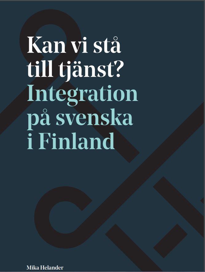 Mika Helander, Kan vi stå till tjänst? Svenska Kulturfonden, 2014 Utveckla den grundläggande utbildningens färdigheter att ta emot invandrarelever.