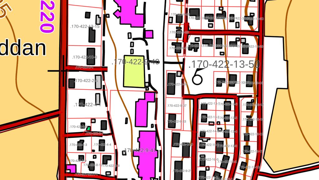 Enligt fastställda detaljplaner är området kvartersområde för bostadsvåningshus (BV) samtgatuområde.