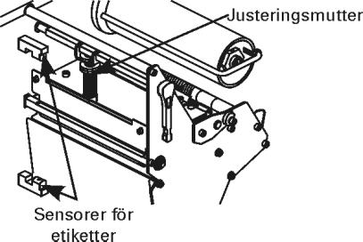 Justeringar Tryckinställning Ställ skjutreglaget i lämplig position för att ställa in ett jämnt fördelat tryck på materialet.