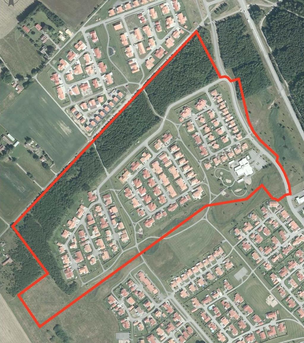 PLANBESKRIVNING Planens syfte och huvuddrag Syftet med planändringen är att möjliggöra för tvåvåningshus genom ändring på plankartan av tillåtet våningsantal, från en till två våningar.