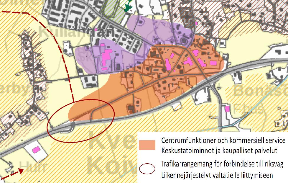 P r o g r a m f ö r d e l t a g a n d e o c h b e d ö m n i n g, k v a r t e r 2 4 i K v e v l a x S i d a 7 Bild 9. Utdrag av gällande detaljplan.