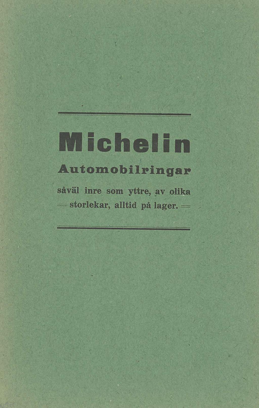 - storlekar, Michelin Automobilringar såväl