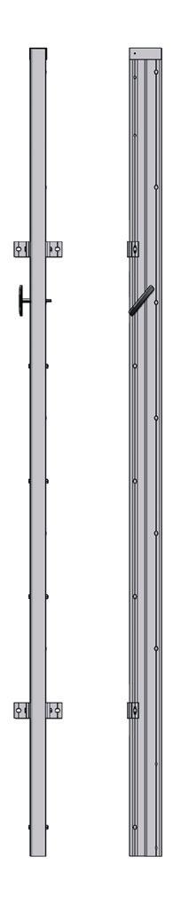 PLACERING/INMÄTNING: Stegen skall, i infällt läge, monteras minst 500 mm (ej mer än 900 mm) över mark eller det underlag mot vilket den skall fällas ner.