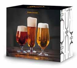 den runda formen är fördelaktig för fylliga smaker, glaset passar även väl till smakrika ölsorter som belgiskt trappist-öl, stout samt IPA.