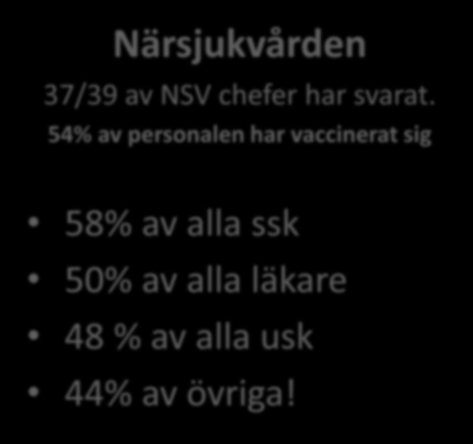 Genomslag personalvaccination
