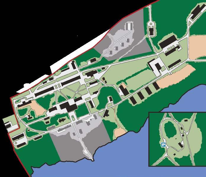 15 Karta över brigaden 11. Hälsostationen (OBS) Civilt område 12. Centralförrådet 13. Transportcentralen 14.