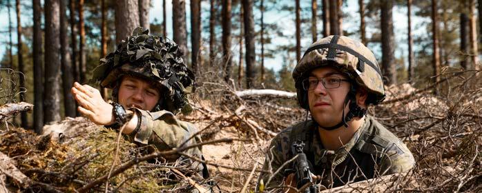 Militärisk slang Inom Nylands brigad existerar ett helt eget språk, en blandning av gamla militäriska ord, finska, nyländsk- och österbottnisk dialekt.