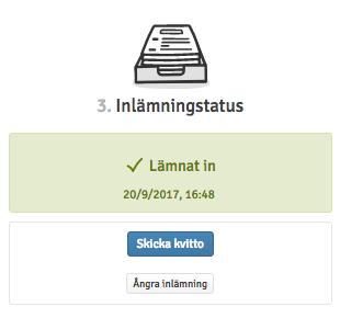 Om administratören av aktuellt prov gjort det möjligt, kan du dra tillbaks din inlämning och redigera för att sedan lämna in igen.