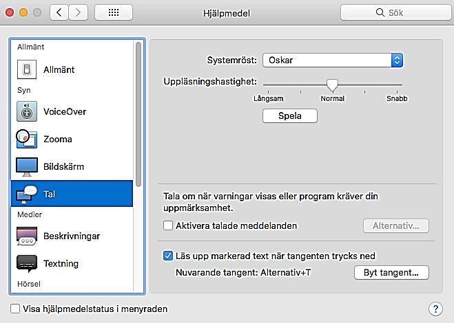 11 Lässtöd i dator Det finns program att köpa och installera på din dator för att få text som du markerar uppläst.