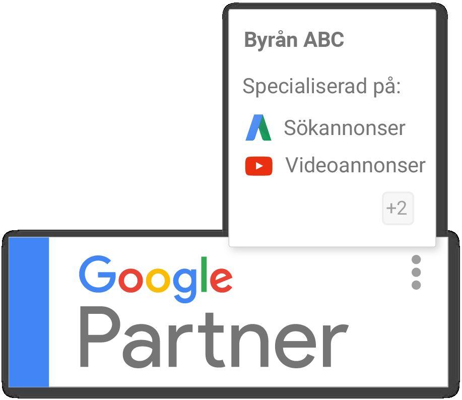 INTRODUKTION Vad är specialiseringar för företag? När ni har fått Google Partners-märket kan ni skaffa specialiseringar för företaget.