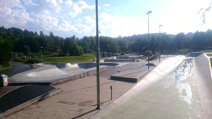 2. Skateparken Den nya skateparken invigdes i samband med att Cyklopen stod klart och är mycket välbesökt.