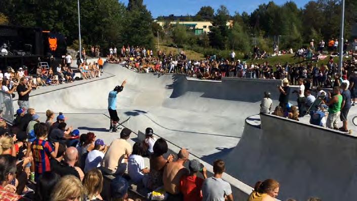 Förutom att det i detaljplanen föreslås att det ska gå att åka skateboard på dess tak preciseras byggnaden inte närmare.