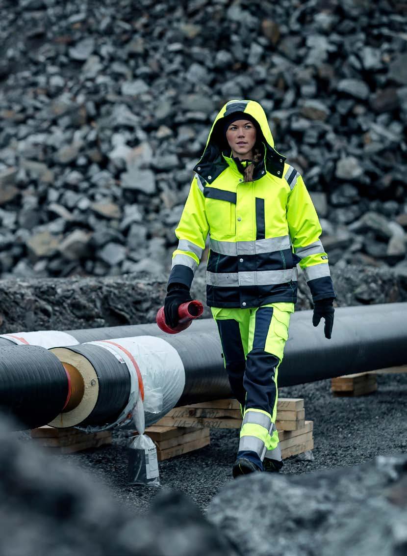 HI-VIS / FLAM Kollektionen riktar sig till dig som behöver skyddskläder med hög synbarhet där du även riskerar att utsättas för ljusbåge eller behöver skydd mot skydd mot flytande järn samt