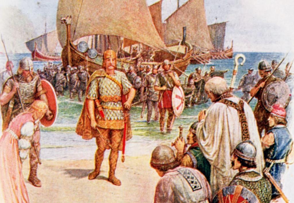 Vikingar i England Det första stora vikingaanfallet skedde i England år 793. Det var klostret i Lindisfarne som plundrades och nästan alla munkarna dödades.