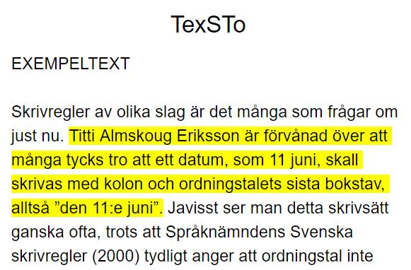 Denna läslinjal markerar en mening i taget, se bild 18. För att flytta på markeringen använder man pil upp och ner på tangentbordet.